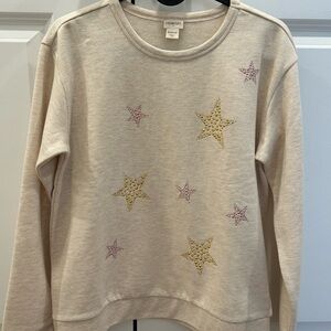 -J.Crew Girls Star Sweatshirt – Size XL (12-14)